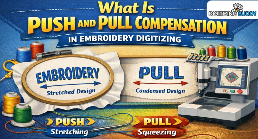 Pull Compensation in Embroidery